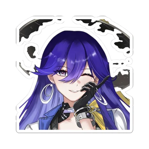 Lucilla Mischievous Expression — Kiss-Cut sticker