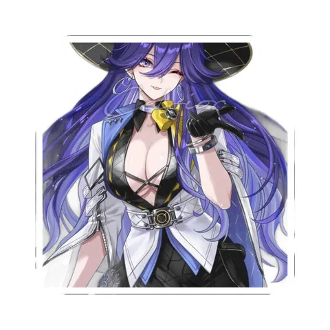 Lucilla Wide Brimmed Hat (2) — Kiss-Cut sticker