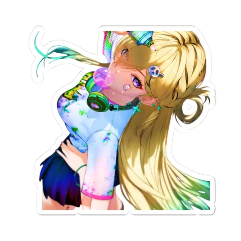 Lynae Blowing Bubblegum (2) — Kiss-Cut sticker