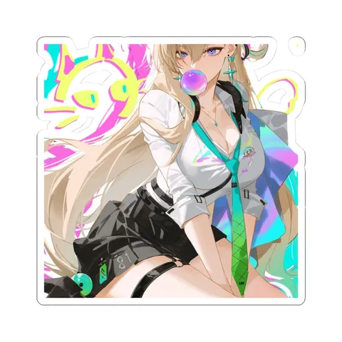 Lynae Blowing Bubblegum — Kiss-Cut sticker