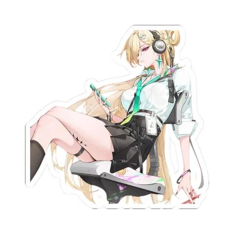 Lynae Listening To Music — Kiss-Cut sticker