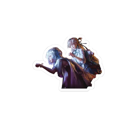 Mornye and Lynae Bright Light — Kiss-Cut sticker