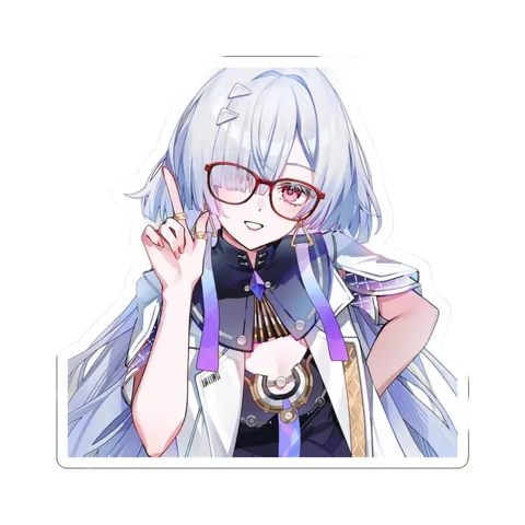 Mornye Raising Finger — Kiss-Cut sticker