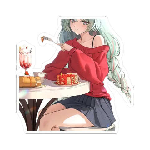 Phrolova Eating Breakfast — Sticker sticker