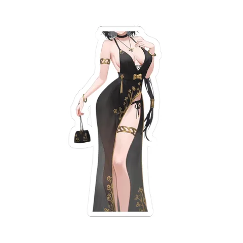 Rover Black Dress — Kiss-Cut sticker