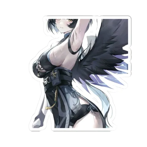 Rover Black Wings — Kiss-Cut sticker
