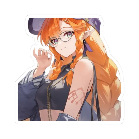 Sigrika Glasses — Kiss-Cut sticker