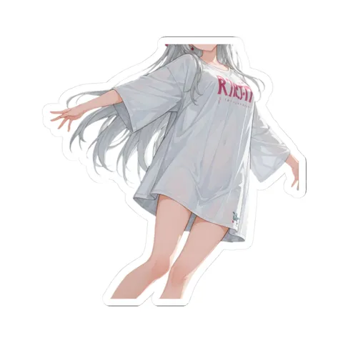 Carlotta Morning Fit Check — Kiss-Cut sticker