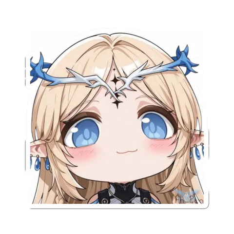 Chibi Cartethyia — Kiss-Cut sticker