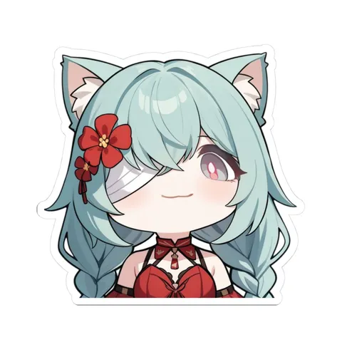 Chibi Cat Ears Phrolova — Kiss-Cut sticker