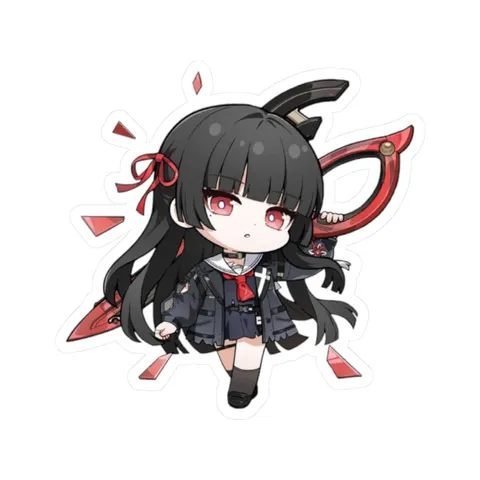 Chibi Chisa (2) — Kiss-Cut sticker