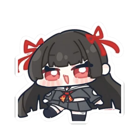 Chibi Chisa — Kiss-Cut sticker