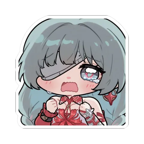 Chibi Phrolova Crying — Kiss-Cut sticker