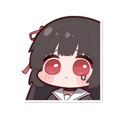 Chibi Tearing Chisa — Kiss-Cut sticker