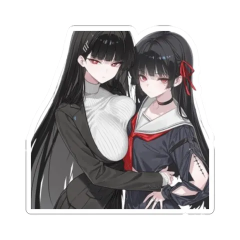 Chisa and Tsukatsuki Rio — Kiss-Cut sticker