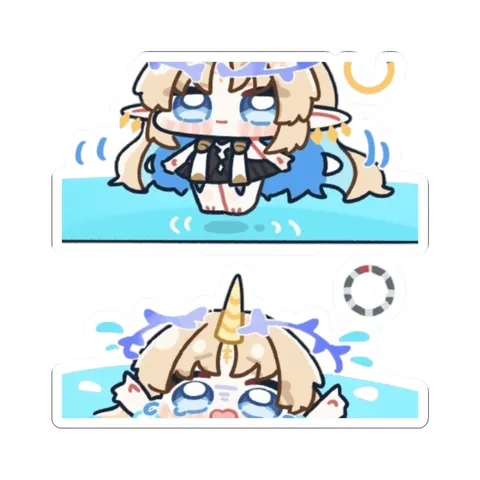 Drowning Cartethyia — Kiss-Cut sticker