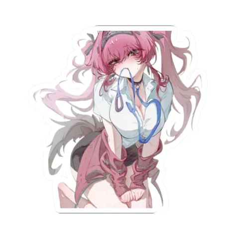 Lupa On A Leash — Kiss-Cut sticker