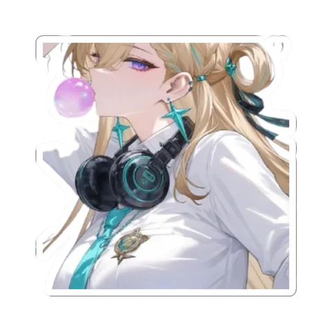 Lynae Blowing Gum — Kiss-Cut sticker