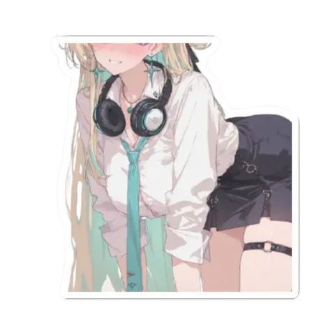 Lynae On All Fours — Kiss-Cut sticker