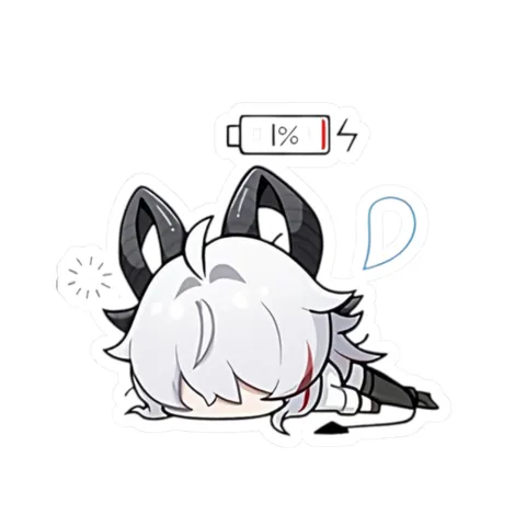 Very Tired Zani — Sticker sticker