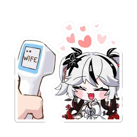 Wife Detector Camellya — Kiss-Cut sticker