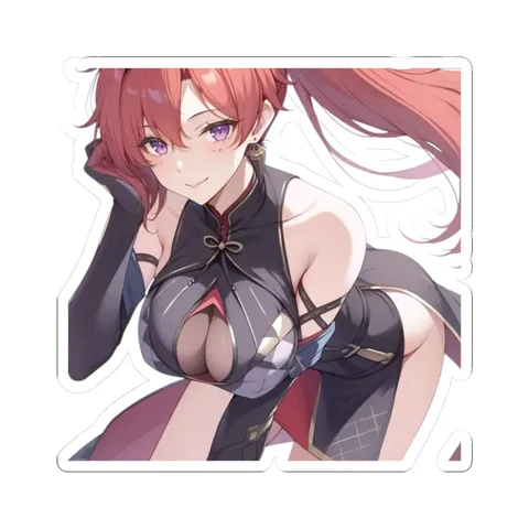 Yinlin Bending Over — Kiss-Cut sticker