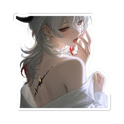 Zani Naked Back — Kiss-Cut sticker