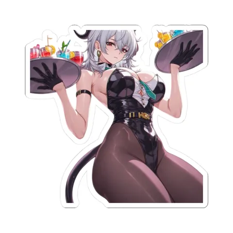 Zani Serving Drinks — Kiss-Cut sticker