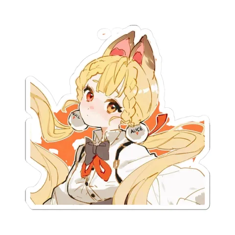 Alice Thymefield Flowing Hair — Sticker sticker