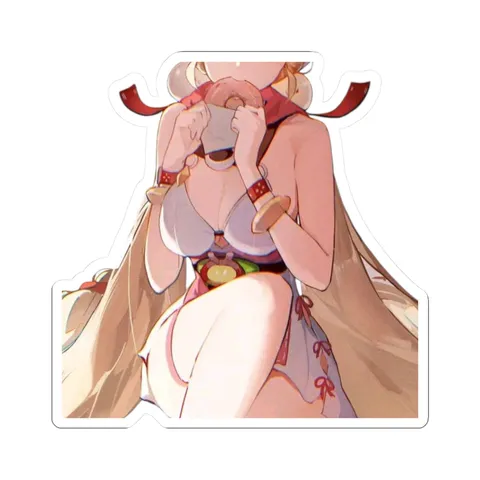 Alice Thymefield Eating Donut — Kiss-Cut sticker