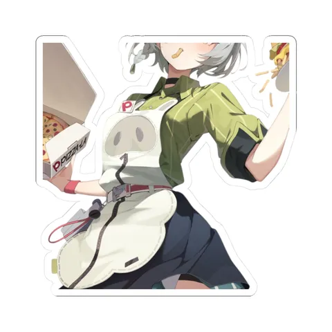 Anby Serving Burgers — Sticker sticker