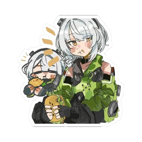 Anby Stuffed With Burger — Sticker sticker