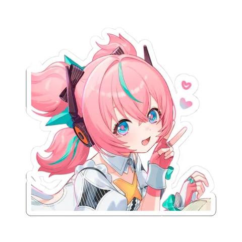 Aria Close Up Selfie — Sticker sticker