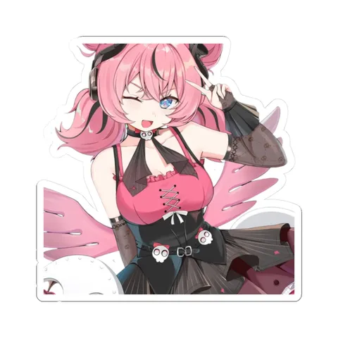 Aria Goth Outfit — Kiss-Cut sticker