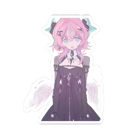 Aria Halo Wings Dress — Kiss-Cut sticker