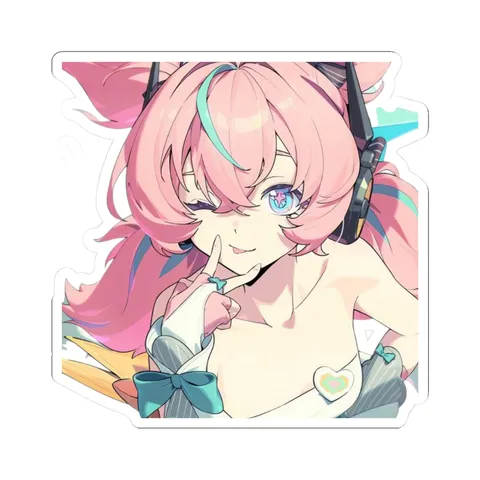 Aria Peace Sign — Kiss-Cut sticker
