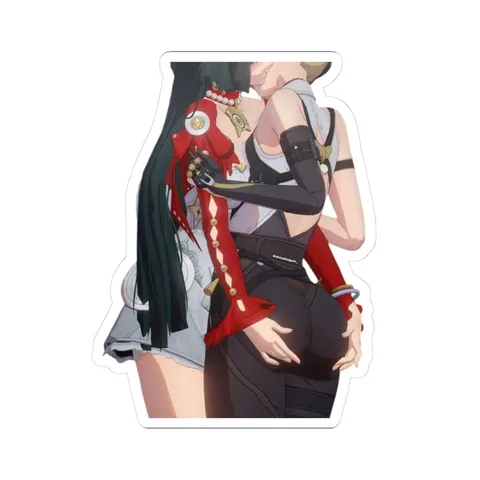 Astra Yao And Evelyn Kissing — Sticker sticker