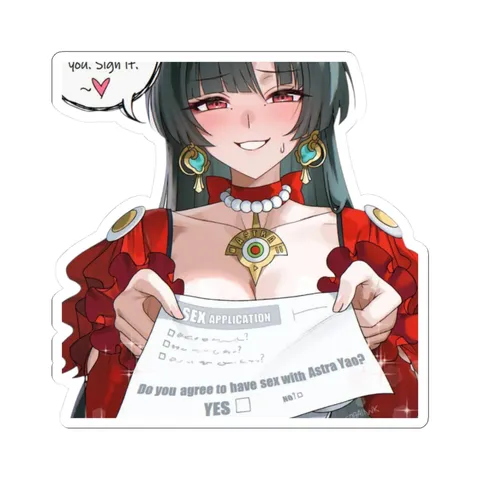 Astra Yao Sign Contract — Sticker sticker