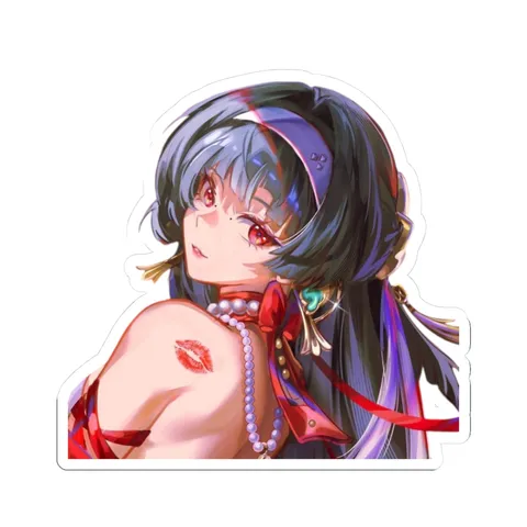 Astra Yao Shoulder Kiss — Kiss-Cut sticker
