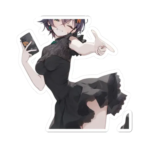 Belle Black Dress — Sticker sticker