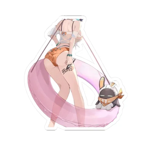 Belle Floating Tube — Sticker sticker