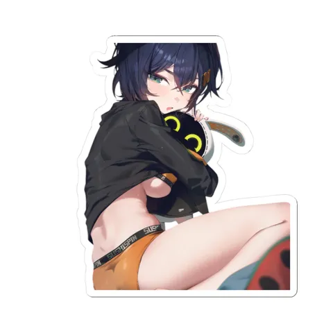 Belle Holding Bangboo — Kiss-Cut sticker