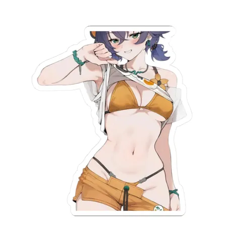 Belle Summer Outfit — Kiss-Cut sticker