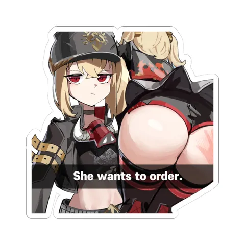 Burnice Drivethrough — Kiss-Cut sticker