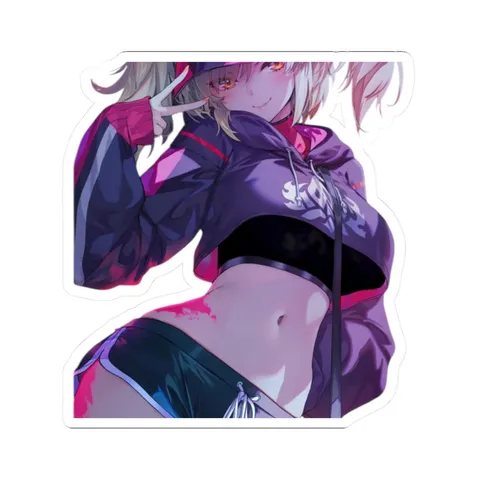 Burnice Pink Paint — Kiss-Cut sticker