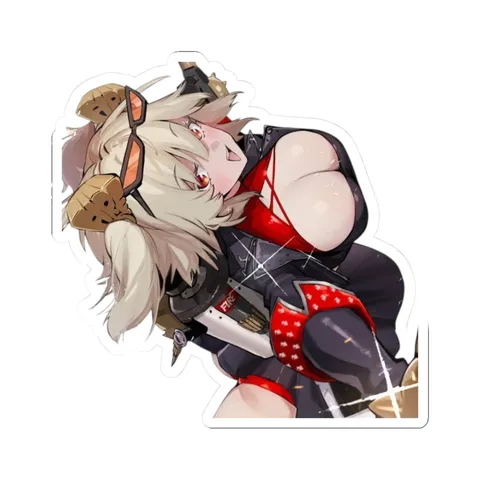 Burnice Top View — Kiss-Cut sticker