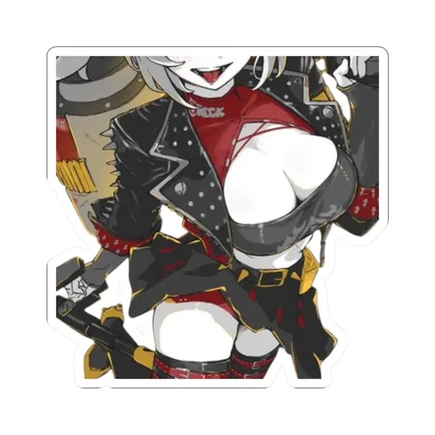 Burnice White Flamethrowers Punk Outfit — Kiss-Cut sticker