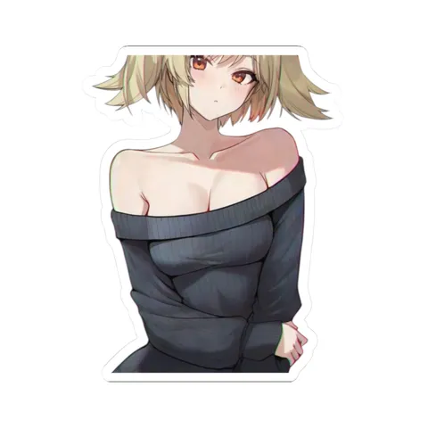 Burnice Crop Top — Kiss-Cut sticker