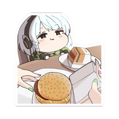 Chibi Anby Happy Burger — Sticker sticker