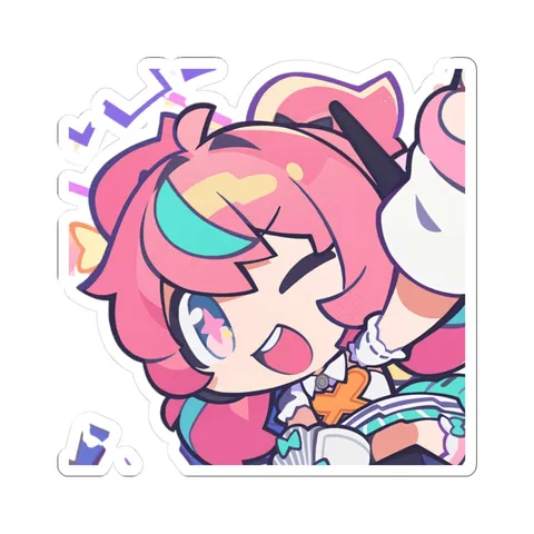 Chibi Aria Wink! (2) — Kiss-Cut sticker